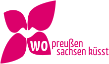 Logo: Wo Preußen Sachsen küsst